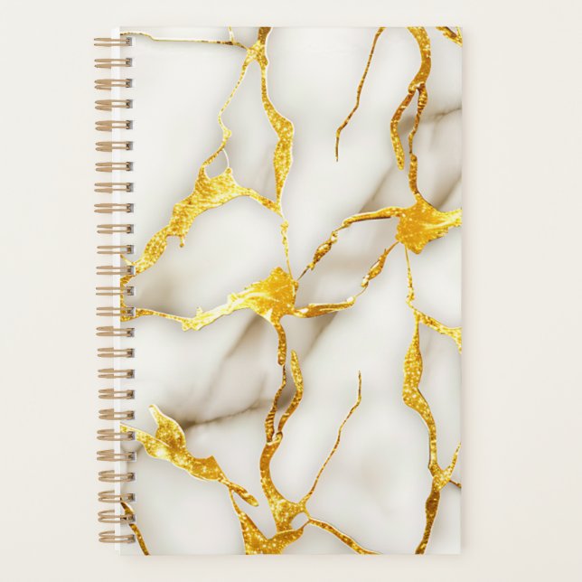 Japanisch Kintsugi White Gold Planer (Vorderseite)