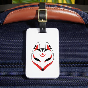 Japanisch Kitsune Fox Maske Gepäckanhänger