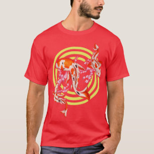 Japanisch Koi Fisch Cherry Blossom Sakura Nishikig T-Shirt
