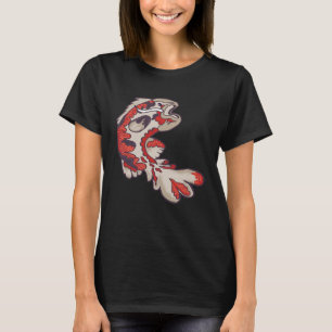 Japanisch Koi Fish Aquarium Koi Carp Aquarium Red T-Shirt