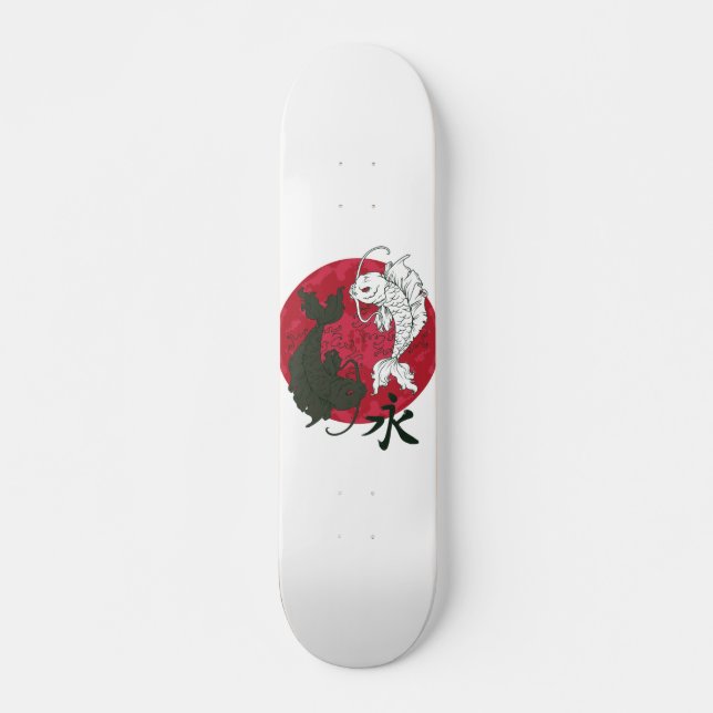 Japanisch Koi Fish Skateboard (Vorne)