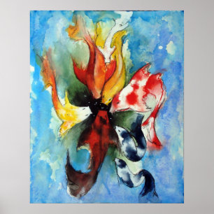 Japanisch Koi Print Poster