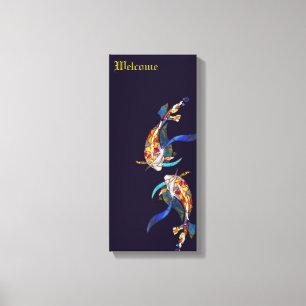 Japanisch Koi Wedding Lovers Canvas Print Leinwanddruck