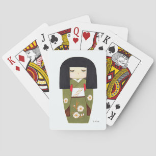 Japanisch Kokeshi Doll Spielkarten