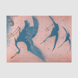 JAPANISCH KRANE Tissue Paper BLAU AND PINK Seidenpapier