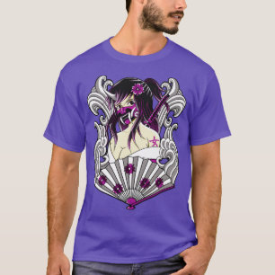 japanisch kunoichi mit oni maske T-Shirt
