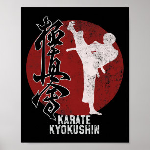 Japanisch Kyokushin Karate Martial Art Geschenk Poster