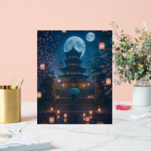 Japanisch Lantern Festival Kunst Acrylschild