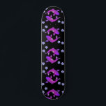 Japanisch Lila Koi Fish Ästhetik Schwarz Skateboard<br><div class="desc">Japanische Lila Koi Fish Ästhetische Schwarze Skateboard</div>