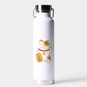 Japanisch Lucky Calico Cat, Maneki Neko Trinkflasche