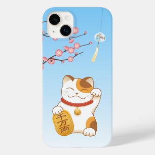 Japanisch Lucky Cat, Calico Maneki Neko Case-Mate iPhone 14 Plus Hülle