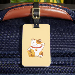 Japanisch Lucky Cat, Calico Maneki Neko Gepäckanhänger