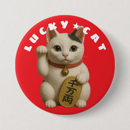 Japanisch Lucky Cat Charm Button