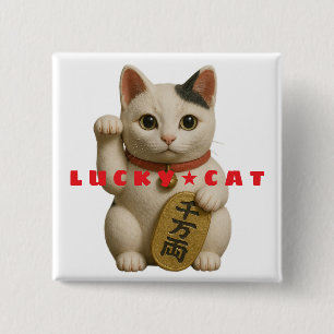 Japanisch Lucky Cat Charm Button