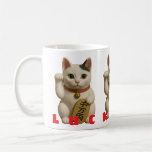 Japanisch Lucky Cat Charm Kaffeetasse