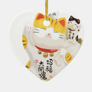 Japanisch Lucky Cat Keramikornament