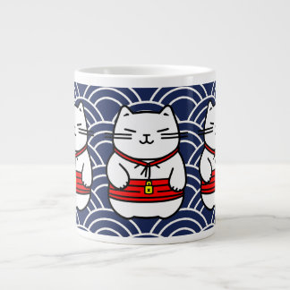 Japanisch Lucky Cat oder Maneki-Neko Jumbo-Tasse
