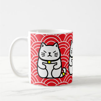 Japanisch Lucky Cat oder Maneki-Neko Kaffeetasse