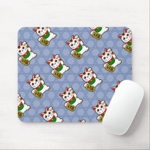 Japanisch Lucky Cat Pattern Mousepad