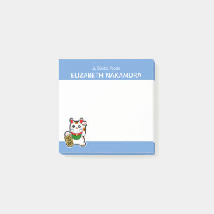 Japanisch Lucky Cat Personalisiert Post-it Klebezettel