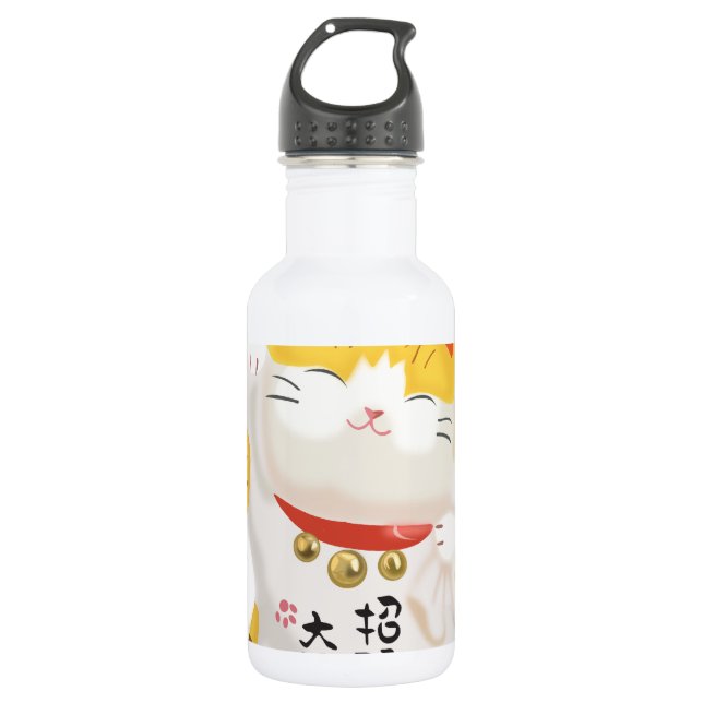 Japanisch Lucky Cat Trinkflasche (Vorderseite)