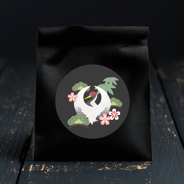 Japanisch Lucky Symbols Feier Runder Aufkleber (Von Creator hochgeladen)