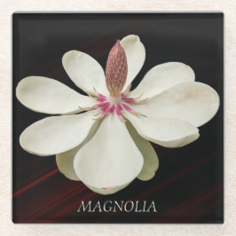 Japanisch Magnolia Bloom Floral Glasuntersetzer
