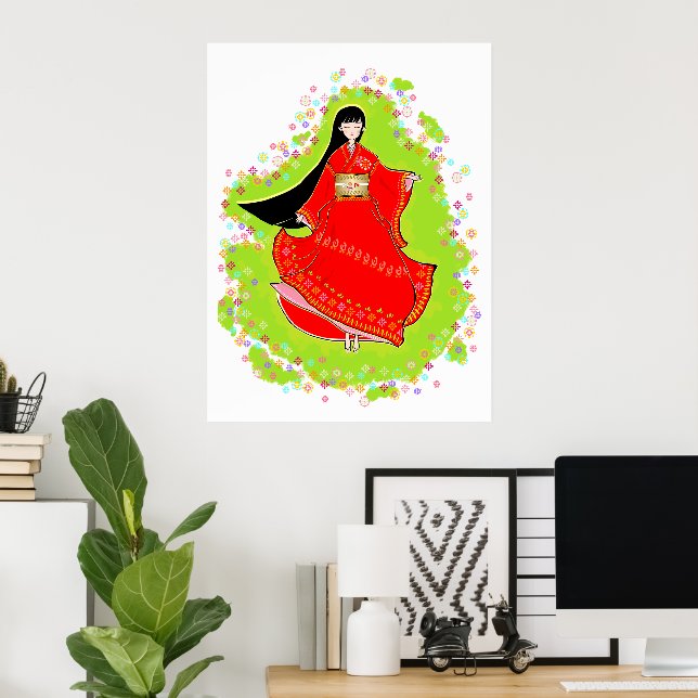 Japanisch Maiko Poster (Heimbüro)