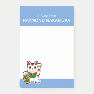Japanisch "Maneki Neko" Lucky Cat Post-it Klebezettel