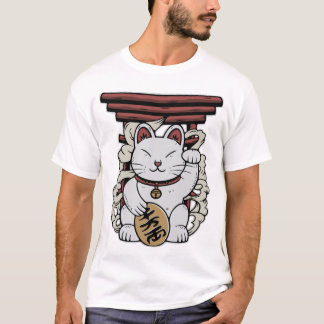 Japanisch Maneki-Neko Lucky Cat T-Shirt
