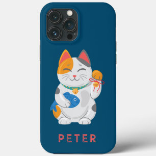 Japanisch Maneki Neko White Cat, viel Glück-Symbol Case-Mate iPhone Hülle