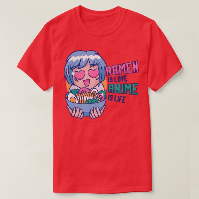 Japanisch Manga Ramen College Life Funny 430 T-Shirt (Design vorne)