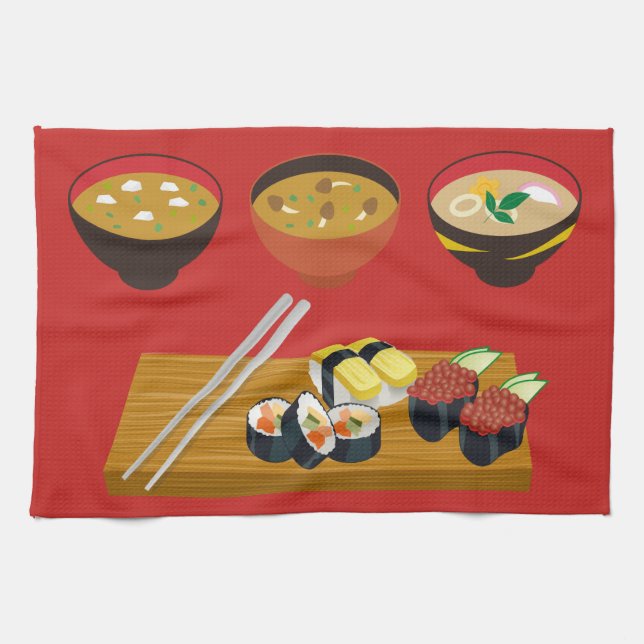 Japanisch Meal Kitchen Handtuch 16" x 24" (Horizontal)