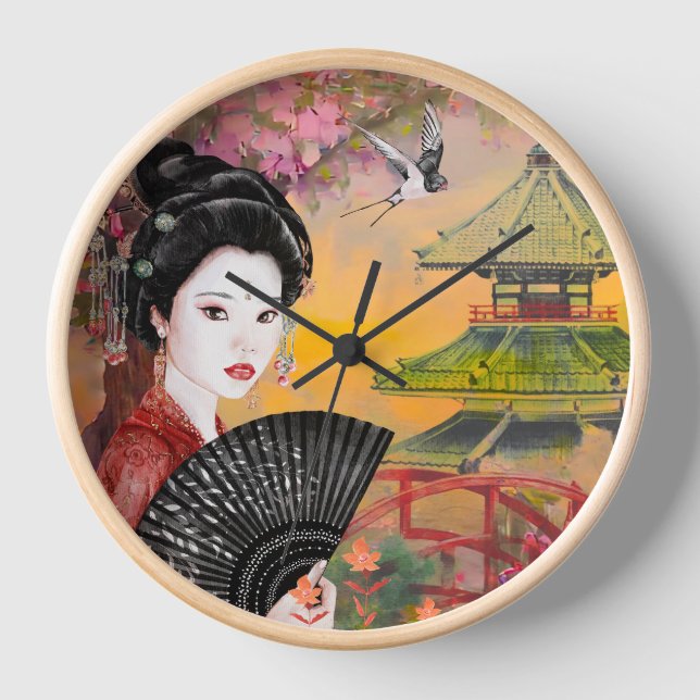 Japanisch mit einer Frau Uhr (Vorderseite)