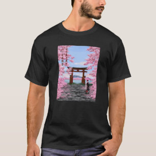 Japanisch mit Kirschblüte T-Shirt