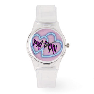 Japanisch Neon Hearts Doki Watch Armbanduhr