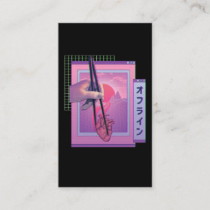 Japanisch Offline Vaporwave Ästhetik Trauriges He Visitenkarte