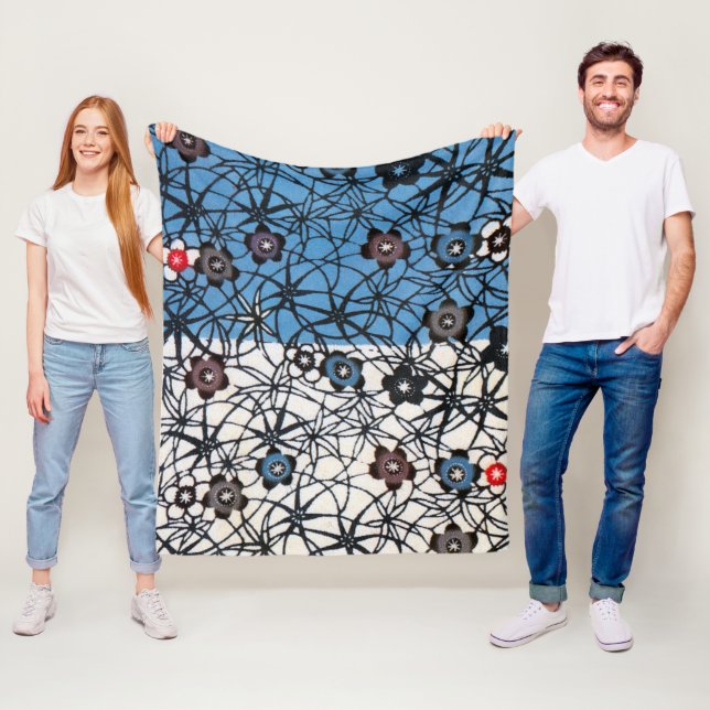 Japanisch Okinawan Dye (Bingata) Fleecedecke (Beispiel)