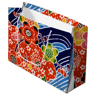 Japanisch Okinawan Dye (Bingata) Große Geschenktüte