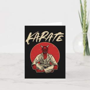 Japanisch Oni Demon - Karate-Geschenk Karte