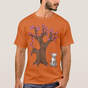 Japanisch Oriental Kurzhaarkatze Mama Cherry Bloss T-Shirt