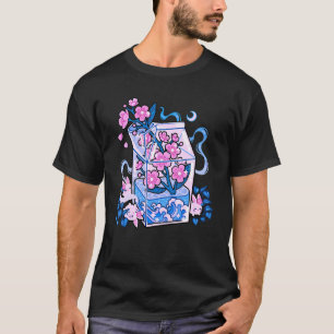 Japanisch Otaku Stilvolle ästhetische Milch Drink T-Shirt