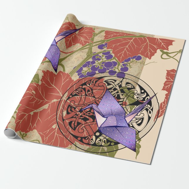 JAPANISCH PATTERN COLLAGE Wrapping Paper Geschenkpapier (Ungerollt)