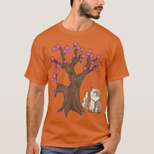 Japanisch Persische Cat Mama Cherry Blossom T - Sh T-Shirt