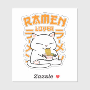 Japanisch Ramen Cat Ramen Lover Aufkleber