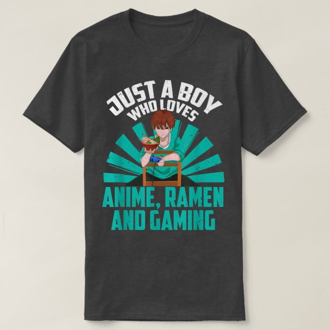 Japanisch Ramen Gaming Otaku Kawaii Gamer Boys Kaw T-Shirt (Design vorne)