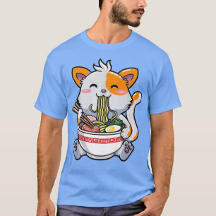 Japanisch Ramen Kawaii Anime Cat Lover Vater Mama, T-Shirt