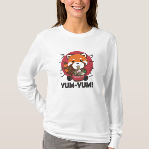 Japanisch Red Panda Ramen Kawaii Noodles T-Shirt