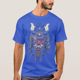 Japanisch Red Samurai Oni Mask Ogre Samurai japan  T-Shirt