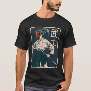 Japanisch Retro Japan Samurai Japanisch Geisha Art T-Shirt